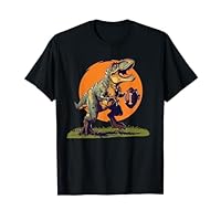 T Rex dinosaur loves American football games T-Shirt