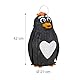 Relaxdays 10031492 Pinata Pinguin, zum Aufhängen, Kinder & Erwachsene, Geburtstag, zum Befüllen, HxBxT 42 x 21 x 21 cm, schwarz