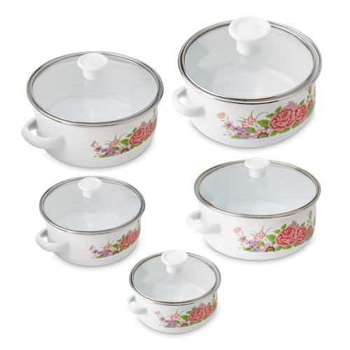 Catálogo de Cacerolas de peltre disponible en línea. 43 Hot Spot - Set Ollas de Peltre (16 cm, 18 cm, 20 cm, 22 cm, 24 cm), color Gris/Plata