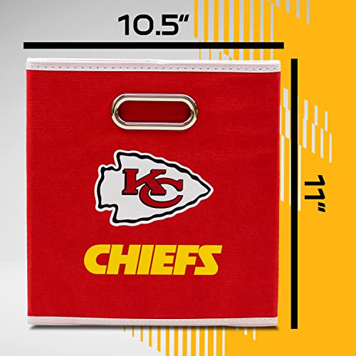 Franklin Sports NFL Kansas City Chiefs Collapsible Storage Bin - Thumbnail 7