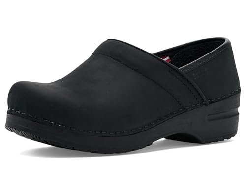 Sanita Women Professional Oiled Nubuck Black 8.5-9 Medium