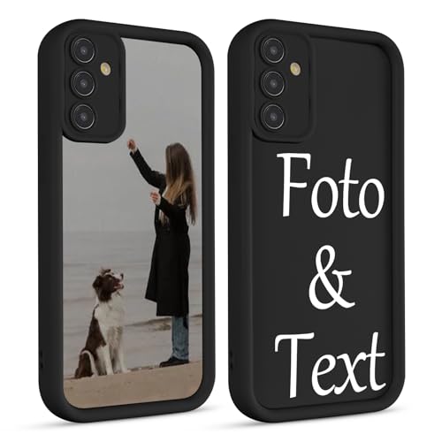 Xylota Funda Personalizada para Samsung Galaxy A56 5G 6,7'', Personalizable Case con Foto Imagen o Texto, Personalizado Carcasa Custom Antigolpes Flexible Protector Cover para Samsung A56 5G, Negro