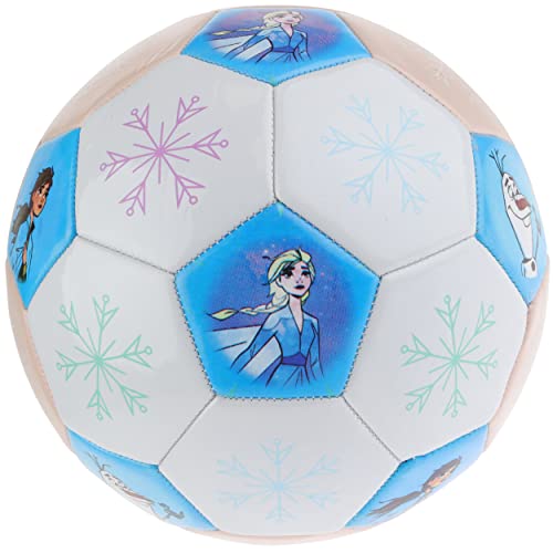 Capelli Sport Disney Frozen Soccer Ball, Snowflakes Design Youth Kids Soccer Ball, White, Size 5