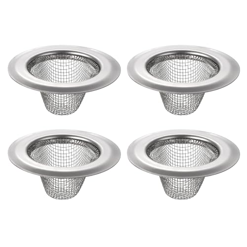 uxcell Set 4 coladores para fregadero cocina acero inox