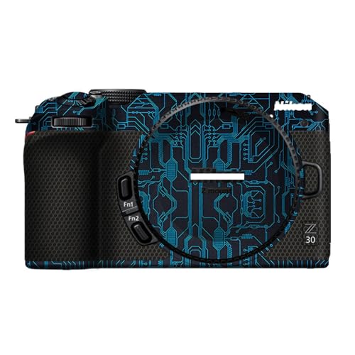Mebont �J�����A�N�Z�T���[ Nikon Z30�Ή� �J�����ɓK������ی쑕���X�e�b�J�[�ŁA�ώC�����A�ϖ��Ր���������J�����X�L���ی�t�B�����A����(Circuit Blue)