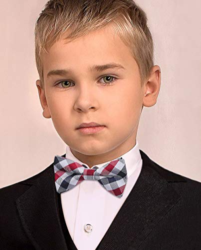 Hisdern Bow Ties For Boys Pre Tied Toddler Bow Tie Adjustable Kids Bowties Clip On Fun Patterned Bowties For Wedding Party #TOP5
