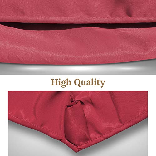 Benefitusa 13Ft 8 Ribs Umbrella Canopy Patio Umbrella Replacement Top(Canopy Only)(Burgundy) #TOP6