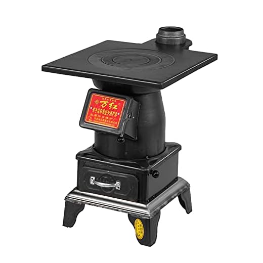 Estufa de leña, Estufa de leña para Calentar Toda la casa, Estufa de leña de Acero Fundido sin Humo, Multifuncional, para cocinar o Acampar, para Interiores y Exteriores, para cabañas, Zonas