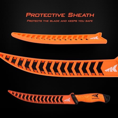 image for KastKing Speed Demon Pro Fillet Knife - Razor Sharp G4116 German Stain