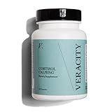 Veracity Cortisol Calming - Clinically Proven Stress & Sleep Support Supplement - Reduces Tension & Improves Mental Clarity with Natural Blend of Adaptogens - 60 Capsules