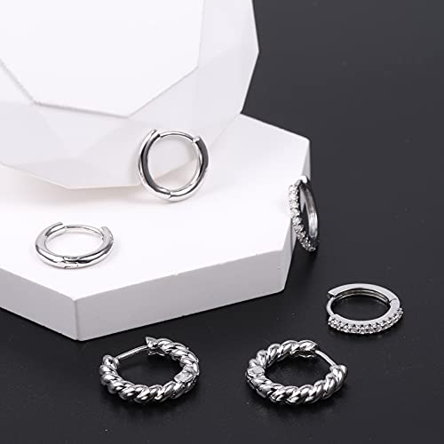 ALEXCRAFT Orecchini a Cerchio in Argento 925 da