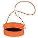 Imagen de Jamron Artesanal Redondo Bolso de Paja Bolso Cruzado Bandolera Bohemio Bolsa de Playa con Cremallera SN0702152 Grande Naranja