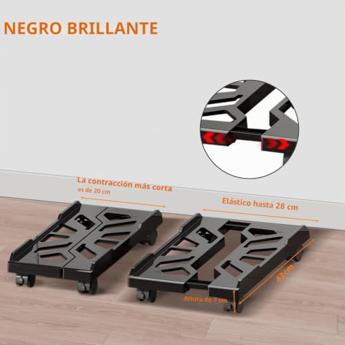 Miniatura 2 de Soporte Para Pc, Soporte Para Pc Bajo El Escritorio, Soporte Para Cpu Móvil Para El Suelo, Soporte Para Torre De Ordenador Con 4 Ruedas Giratorias, Ajustable Universalmente, Color Negro