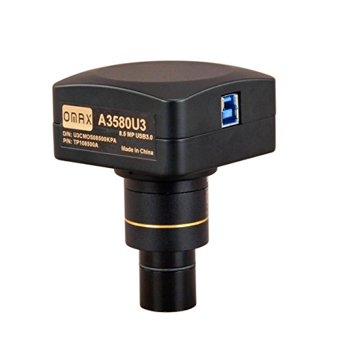 Image of OMAX 8MP USB3.0 Digital Camera for Microscope with 0.01mm Calibration Slide (Windows /Mac /Linux)