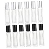 BESTYASH 12 pièces Flacon Roller Rechargeable Verre Épais pour Huiles Essentielles et Pa...