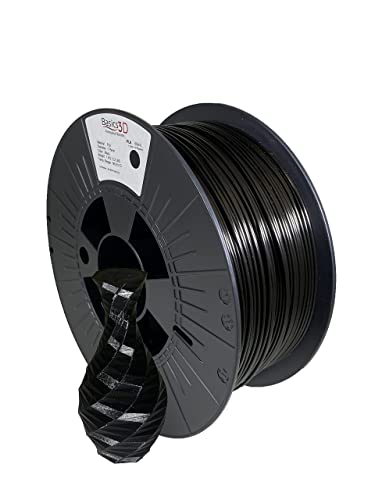 Basics 3D Professionelles 3D-Drucker-Filament, PLA, schwarz, 1,75 mm, 1,0 kg