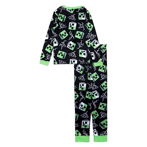 Minecraft Boys' 2-Piece Loose-fit Pajama Set, Soft & Comfortable4