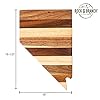 Totally Bamboo Rock & Branch Shiplap Series Nevada State Shaped Wood Cutting Board and Charcuterie Serving Platter, Includes Hang Tie for Wall Display #4