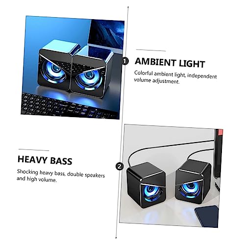Altavoces de escritorio USB Mikikit para notebook con sonido surround 4