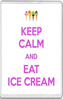 Keep Calm and Eat Ice Cream - Jumbo Fridge Magnet