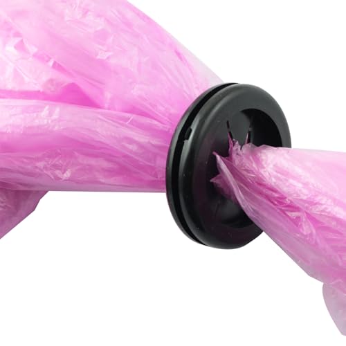 Image of 5PCS Black Trash Bag Plastic Holder Reusable Trash Bag Tie Down Tray Dual Sided 30x35 Diameter Flame Retardant Enclosure Seal For Kitchen Bathroom Office Fixed Trash Liner