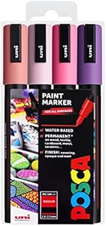 POSCA - PC-5M - Paint Marker Art Pens - 1.8-2.5mm - Blossom Tones Set of 4 in Wallet