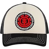 Element Trucker Hat, Adult Baseball Cap with Curved Brim, Black, One Size