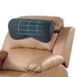 TOPROUD Cervical Neck Support Pillow for Recliner Chair, Memory Foam Headrest Cushion for Sleeping, Medium-Firm Support for Sofa, Office Chair & Car, Anti-Slip Back with Adjustable Straps