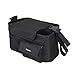 Damero Universal Stroller Organizer Bag, Diaper Storage Bag with Adjustable Straps and Cup Holders, Black