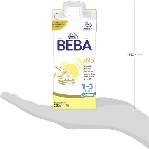 6. Bild von BEBA Junior 1-3 Jahre Milchgetränk trinkfertig, Babynahrung mit HMO 2'-FL, ohne Palmöl, 6er Pack (6 x 200ml)