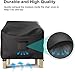 BROSYDA Patio Chair Covers for Outdoor Furniture Waterproof 2 Pack, Lawn Chair Covers 600D Heavy Duty Oxford Cloth, Large Covers for Lounge Lawn Deep Seat Black 29
