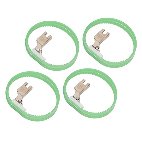 Haofy Piedino a Doppio Anello 4 Pezzi con Rotella a Rulli per Accessori per Macchine da Cucire T350 TRF1 per Cuciture Piatte, Pelle Sottile, Tessuti Sintetici