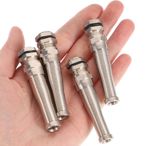 Conector de cable de latón M12 con alivio de tensión anti tirones IP68 4