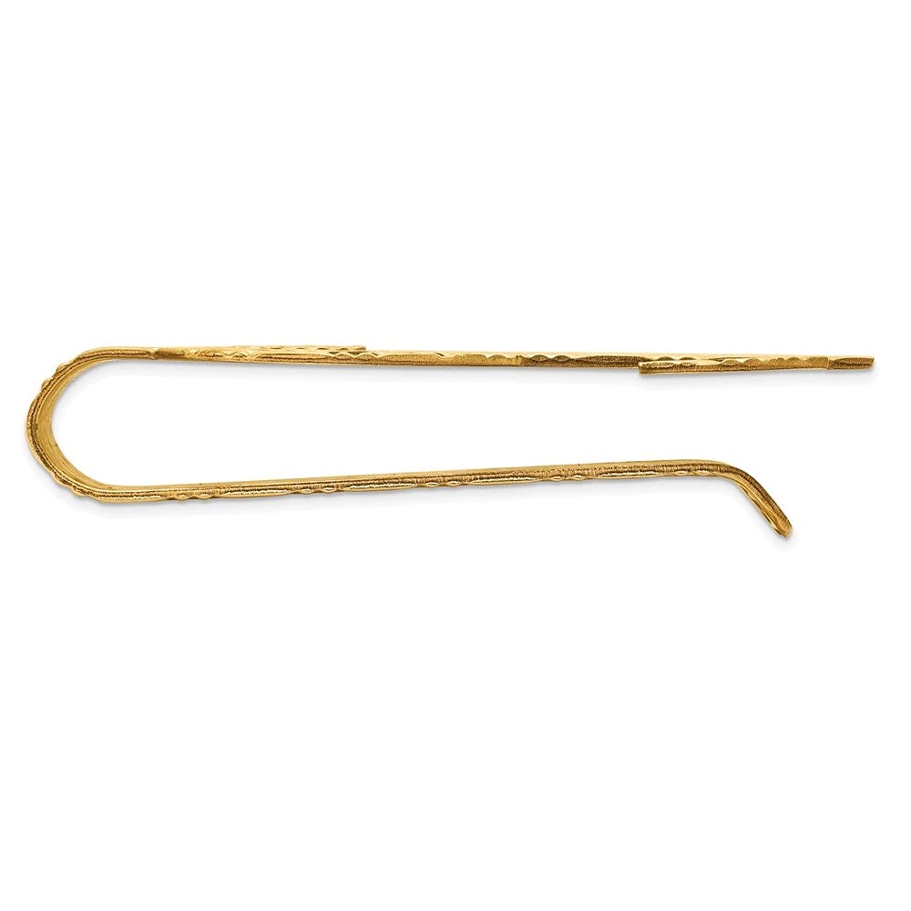 Diamond2Deal 14k Yellow Gold Polished Dollar Sign Money Clip for Men