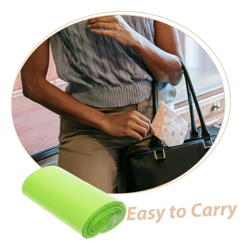 100 bolsas auto sellantes para desecho íntimo verde miniatura 3
