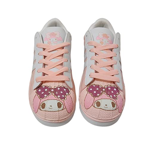 Ownlife Ladies Zapatillas de Arriba Bajas Kawaii Dibujos Animados Anime Imprimiendo mi melodía de...
