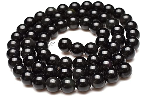 【 福縁閣 】レインボーオブシディアン 12mm １連（約38cm）_R95 天然石 パワーストーン ビーズ