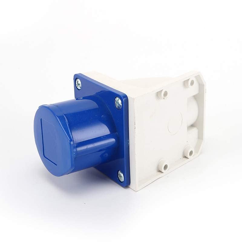 IEC60309 Waterproof CEE Industrial Connector Socket 3Pin 16A 220V-250V 2P+E IP44 (Type-1）