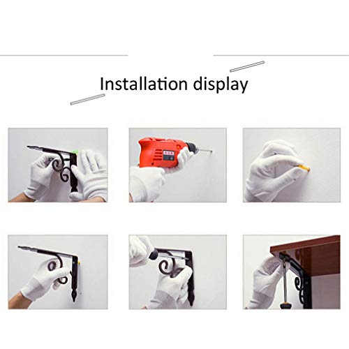 Support d'étagère triangulaire pour fixer une tablette murale en bois
