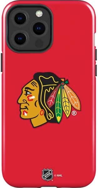 Skinit Impact Phone Case Compatible with iPhone 14 Pro Max - Officially Licensed NHL Chicago Blackhawks Jersey Design