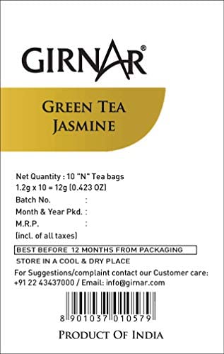 Girnar Green Tea with Jasmine (10 Tea Bags) - Image 3 thumbnail