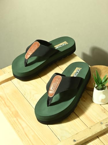 Image of Men's Cushioned Flip Flops | Soft Comfortable Thong Slippers for Everyday Wear | Lightweight Anti-Slip Casual Beach Sandals for Indoor Outdoor Use