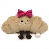 Vigorspring 15 Inches Croissant Plush Pillow, Cute Stuffed Animal Toy, Soft Food Plushies For Girls And Boys, Kawaii Plush Gift For Birthday Christmas Decor