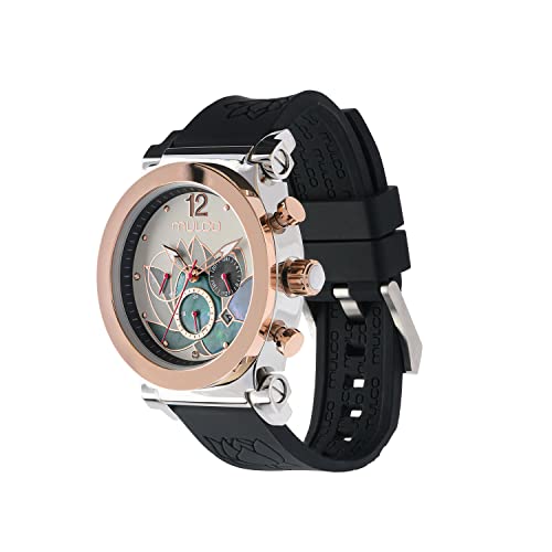 Mulco Silicone Lady Watch For Women With Quartz Analog Multifunctional Movement, Rose Gold Accents With Stainless Steel Case- Scratch-Resistant Mineral Crystal Glass And Water Resistant #TOP1