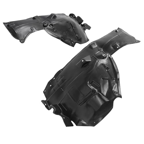 ALMULOO Front Pair Inner Fender Liner Compatible with 2014-2023 Infiniti Q50 Replacement for 638404GA0A 638414GA0A IN1249131 IN1248131 Wheel Liner Splash Shield Splash Guard Driver Passenger Side by ALMULOO - Image 3