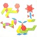 HellDoler Puzzles de Madera,155Pcs Bloques de Madera Set Rompecabezas de Formas Geométricas,...