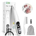 Dog Paw Trimmer, 35dB Ultra-Low Noise Cat Clippers for Grooming, Small Pet Shaver for Dog Clippers Cats Hair Around Paws, Eyes, Ears, Face, Rump with LED Light Cream