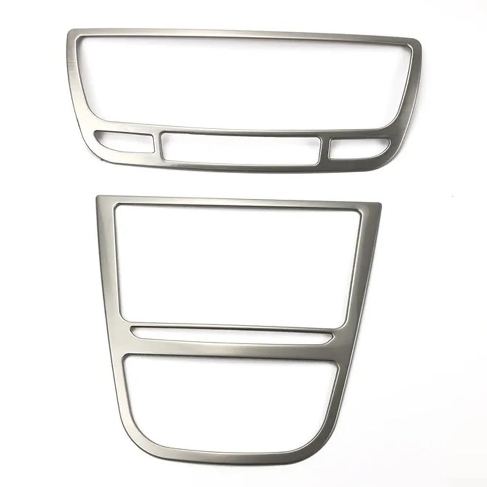 Moldura de salida de tablero para Opel para VAUXHALL para MOKKA 2013 2016, y elegante accesorio de acero inoxidable (B)