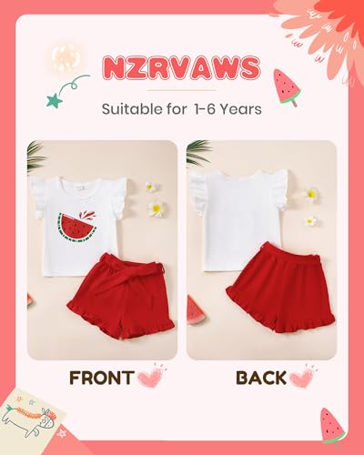 Image of NZRVAWS Girl Clothes Toddler Girls Summer Outfit Heart Tank Top+Pink Shorts 2 Piece Clothing for Girl 1 2 3 4 5 6 7 T