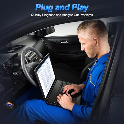 Image of OBD2 Bluetooth Scanner for iPhone iOS Android Windows Car Code Reader Enhanced Auto Diagnostic Scan Tool Odb2 OBDII Adapter Check Engine Light Live Data Reset Vehicle Performance Test Exclusive APP